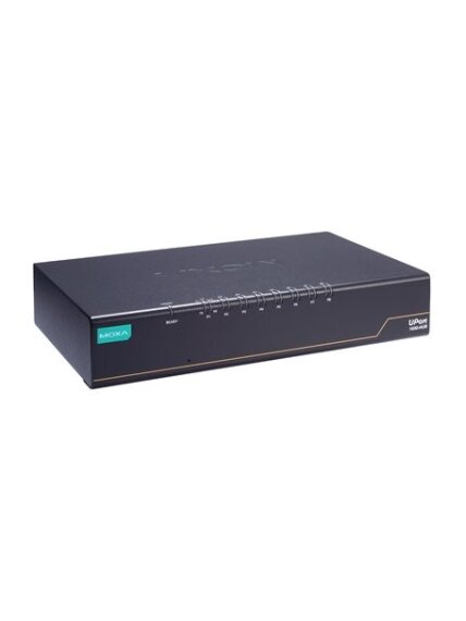 Moxa (UPort 1650-8-G2-Hub) USB to 8-port RS-232/422/485 converter with 3 extra downstream USB ports, 0 to 60°C operating temperature