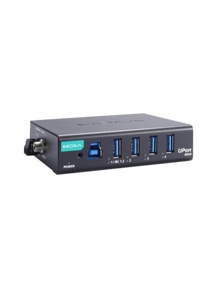 Moxa (UPort 404A-T) 4-port industrial-grade USB 3.2 hubs, -40 to 85°C operating temperature