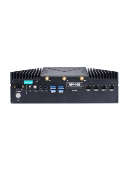 Moxa (V2403C-KL3-T) x86 computer with Intel® 7th Gen Core™ i3-7100U 2.4 GHz processor, 4 GbE ports, 4 COM ports, 4 DIs, 4 DOs, 1 HDMI/DP port, 1 mSATA slot, 2 2,5" SSD/HDD slots, 2 mPCIe slots, 4 USB ports, 12 to 48 VDC, -40 to 70°C operating temperature 2 Moxa (V2403C-KL3-T) x86 computer with Intel® 7th Gen Core™ i3-7100U 2.4 GHz processor, 4 GbE ports, 4 COM ports, 4 DIs, 4 DOs, 1 HDMI/DP port, 1 mSATA slot, 2 2,5" SSD/HDD slots, 2 mPCIe slots, 4 USB ports, 12 to 48 VDC, -40 to 70°C operating temperature 2