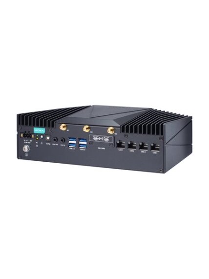 Moxa (V2403C-KL5-T) x86 computer with Intel® 7th Gen Core™ i5-7300U 3.5 GHz processor, 4 GbE ports, 4 COM ports, 4 DIs, 4 DOs, 1 HDMI/DP port, 1 mSATA slot, 2 2.5" SSD/HDD slots, 2 mPCIe slots, 4 USB ports, 12 to 48 VDC, -40 to 70°C operating temperature 3 Moxa (V2403C-KL5-T) x86 computer with Intel® 7th Gen Core™ i5-7300U 3.5 GHz processor, 4 GbE ports, 4 COM ports, 4 DIs, 4 DOs, 1 HDMI/DP port, 1 mSATA slot, 2 2.5" SSD/HDD slots, 2 mPCIe slots, 4 USB ports, 12 to 48 VDC, -40 to 70°C operating temperature 3