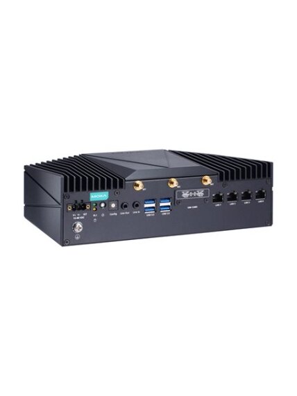 Moxa (V2403C-KL5-T) x86 computer with Intel® 7th Gen Core™ i5-7300U 3.5 GHz processor, 4 GbE ports, 4 COM ports, 4 DIs, 4 DOs, 1 HDMI/DP port, 1 mSATA slot, 2 2.5" SSD/HDD slots, 2 mPCIe slots, 4 USB ports, 12 to 48 VDC, -40 to 70°C operating temperature Moxa (V2403C-KL5-T) x86 computer with Intel® 7th Gen Core™ i5-7300U 3.5 GHz processor, 4 GbE ports, 4 COM ports, 4 DIs, 4 DOs, 1 HDMI/DP port, 1 mSATA slot, 2 2.5" SSD/HDD slots, 2 mPCIe slots, 4 USB ports, 12 to 48 VDC, -40 to 70°C operating temperature