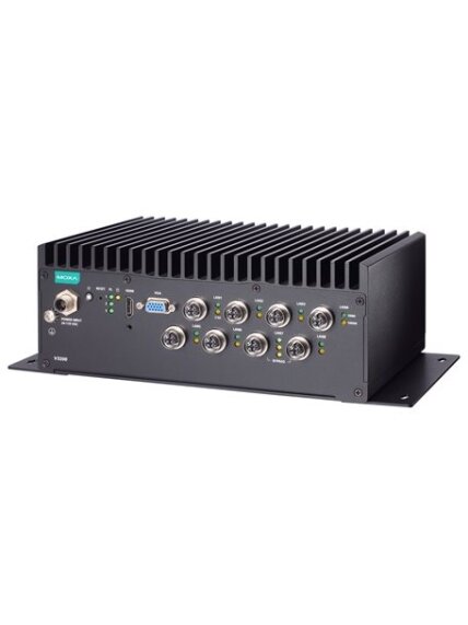 Moxa (V3210-TL7-4L-T) x86 computer with Intel® Core™ i7-1185GRE processor, 4 GbE ports, 4 serial ports, 2 DIs, 2 DOs, 2 USB ports, 1 HDMI port, 1 VGA port, 2 2.5" SSD slots, 1 mPCIe slot, built-in TPM module, 24 to 110 VDC, -40 to 70°C operating temperatu 3 Moxa (V3210-TL7-4L-T) x86 computer with Intel® Core™ i7-1185GRE processor, 4 GbE ports, 4 serial ports, 2 DIs, 2 DOs, 2 USB ports, 1 HDMI port, 1 VGA port, 2 2.5" SSD slots, 1 mPCIe slot, built-in TPM module, 24 to 110 VDC, -40 to 70°C operating temperatu 3