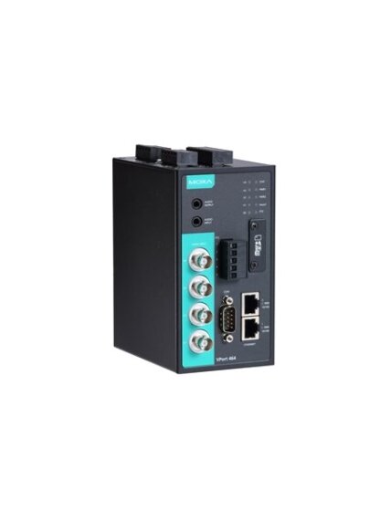 Moxa (VPort 464-T) 4-channel H.264/MJPEG industrial video encoder, 2 10/100/1000BaseT(X) Ethernet ports, -40 to 75°C operating temperature 1 Moxa (VPort 464-T) 4-channel H.264/MJPEG industrial video encoder, 2 10/100/1000BaseT(X) Ethernet ports, -40 to 75°C operating temperature 1