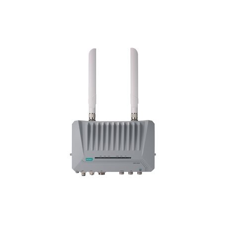 Moxa (AWK-4262A-UN-T) pažangus pramoninis lauko Wi-Fi 6 (802.11ax) belaidis prieigos taškas / tiltas / klientas, komplektacija: 1 M12 10/100/1000/2500BaseT(X) ir 1 M12 10/100/1000BaseT(X) prievadas, IP68, UN dažnių juosta, Darbinė temperatūra: -40...75 °C 1