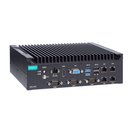 Moxa (BXP-C100-C1-2L3C-T) dėžė kompiuteris, komplektacija: Intel® Celeron® 6305E procesorius, 4 LAN prievadai, 5 nuosekliojo ryšio prievadai, 4 skaitmeniniai įėjimai (DI), 4 skaitmeniniai išėjimai (DO), 2 USB 3.0 prievadai, 4 USB 2.0 prievadai, 1 VGA prie Moxa (BXP-C100-C1-2L3C-T) dėžė kompiuteris, komplektacija: Intel® Celeron® 6305E procesorius, 4 LAN prievadai, 5 nuosekliojo ryšio prievadai, 4 skaitmeniniai įėjimai (DI), 4 skaitmeniniai išėjimai (DO), 2 USB 3.0 prievadai, 4 USB 2.0 prievadai, 1 VGA prie