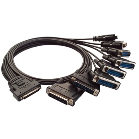 Moxa (CBL-M68M25x8-100) SCSI VHDCI 68...8 x DB25 kištukas nuoseklusis ryšys kabelis, 1 m