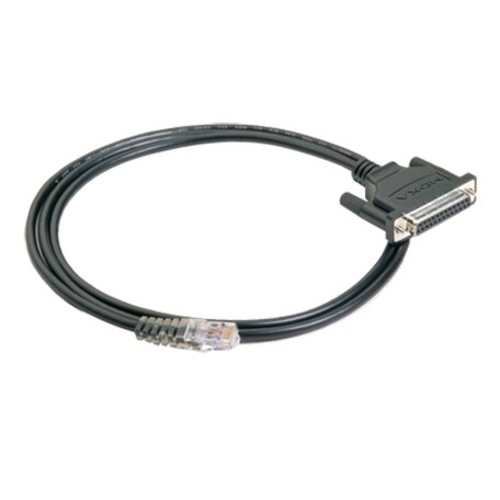 Moxa (CBL-RJ45F25-150) 8 kontaktų RJ45 į DB25 lizdas nuoseklusis ryšys kabelis, 1.5 m