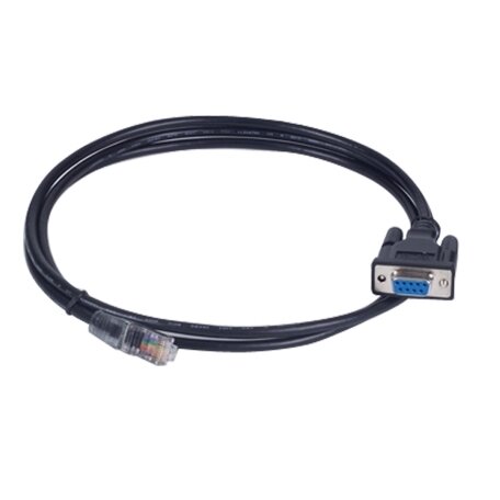 Moxa (CBL-RJ45SF9-150) 8 kontaktų RJ45 į DB9 lizdas nuoseklusis ryšys kabelis su ekranavimas, 1.5m