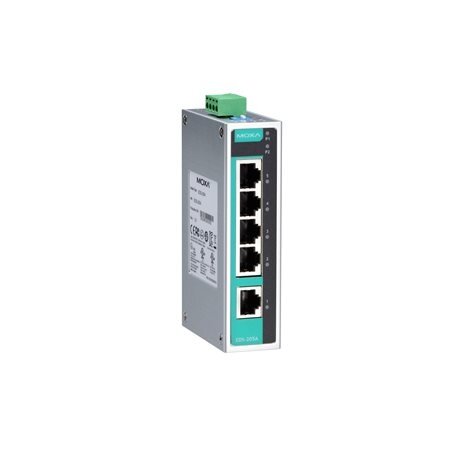 Moxa (EDS-205A-T) nevaldomas Ethernet komutatorius, komplektacija: 5 10/100BaseT(X) prievadai, Darbinė temperatūra: -40...75 °C Moxa (EDS-205A-T) nevaldomas Ethernet komutatorius, komplektacija: 5 10/100BaseT(X) prievadai, Darbinė temperatūra: -40...75 °C