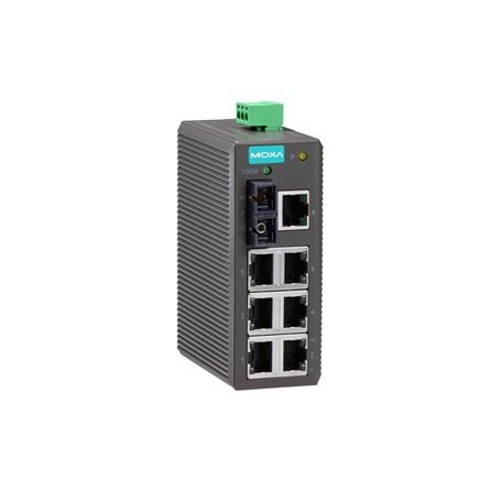 Moxa (EDS-208-M-SC) pradinio lygio nevaldomas Ethernet komutatorius, komplektacija: 7 10/100BaseT(X) prievadai, 1 100BaseFX daugiamodis prievadas su SC jungtis, plastikinis korpusas, Darbinė temperatūra: -10...60 °C Moxa (EDS-208-M-SC) pradinio lygio nevaldomas Ethernet komutatorius, komplektacija: 7 10/100BaseT(X) prievadai, 1 100BaseFX daugiamodis prievadas su SC jungtis, plastikinis korpusas, Darbinė temperatūra: -10...60 °C