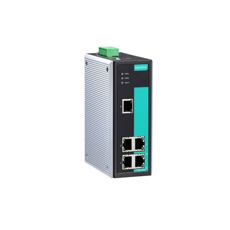 Moxa (EDS-305) nevaldomas Ethernet komutatorius, komplektacija: 5 10/100BaseT(X) prievadai, relė išėjimas įspėjimas, Darbinė temperatūra: 0...60 °C