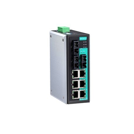 Moxa (EDS-309-3M-SC-T) nevaldomas Ethernet komutatorius, komplektacija: 6 10/100BaseT(X) prievadai, 3 100BaseFX daugiamodis prievadai su SC jungtys, relė išėjimas įspėjimas, Darbinė temperatūra: -40...75 °C Moxa (EDS-309-3M-SC-T) nevaldomas Ethernet komutatorius, komplektacija: 6 10/100BaseT(X) prievadai, 3 100BaseFX daugiamodis prievadai su SC jungtys, relė išėjimas įspėjimas, Darbinė temperatūra: -40...75 °C