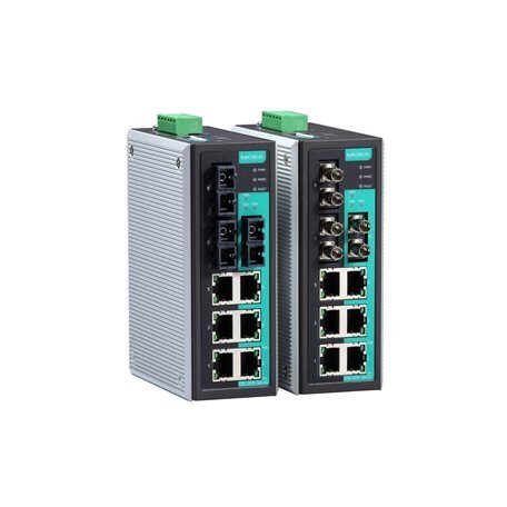 Moxa (EDS-309-3M-ST-T) nevaldomas Ethernet komutatorius, komplektacija: 6 10/100BaseT(X) prievadai, 3 100BaseFX daugiamodis prievadai su ST jungtys, relė išėjimas įspėjimas, Darbinė temperatūra: -40...75 °C 1 Moxa (EDS-309-3M-ST-T) nevaldomas Ethernet komutatorius, komplektacija: 6 10/100BaseT(X) prievadai, 3 100BaseFX daugiamodis prievadai su ST jungtys, relė išėjimas įspėjimas, Darbinė temperatūra: -40...75 °C 1