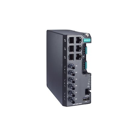 Moxa (EDS-4009-3MST-LV) valdomas Ethernet komutatorius, komplektacija: 6 10/100BaseT(X) prievadai, 3 100BaseFX daugiamodis prievadai su ST jungtys, dvigubas maitinimas maitinimo šaltinis 12/24/48 VDC, Darbinė temperatūra: -10...60 °C Moxa (EDS-4009-3MST-LV) valdomas Ethernet komutatorius, komplektacija: 6 10/100BaseT(X) prievadai, 3 100BaseFX daugiamodis prievadai su ST jungtys, dvigubas maitinimas maitinimo šaltinis 12/24/48 VDC, Darbinė temperatūra: -10...60 °C