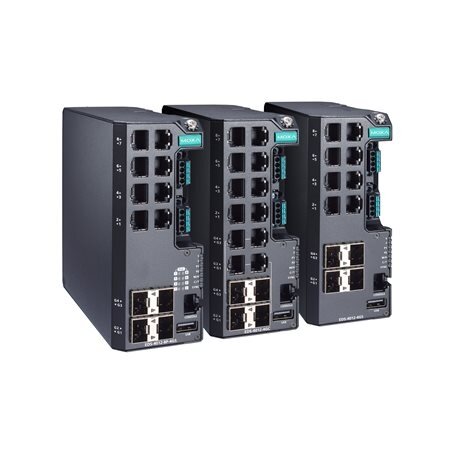 Moxa (EDS-4012-4GS-HV-T) valdomas Ethernet komutatorius, komplektacija: 8 10/100BaseT(X) prievadai, 4 100/1000BaseSFP prievadai, vienas maitinimo šaltinis, 110/220 VAC/VDC, Darbinė temperatūra: -40...75 °C 1 Moxa (EDS-4012-4GS-HV-T) valdomas Ethernet komutatorius, komplektacija: 8 10/100BaseT(X) prievadai, 4 100/1000BaseSFP prievadai, vienas maitinimo šaltinis, 110/220 VAC/VDC, Darbinė temperatūra: -40...75 °C 1