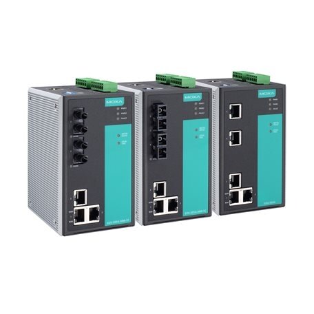 Moxa (EDS-505A) valdomas Ethernet komutatorius, komplektacija: 5 10/100BaseT(X) prievadai, Darbinė temperatūra: 0...60 °C 1