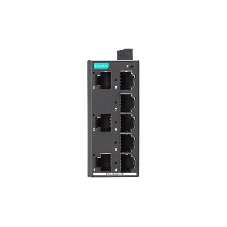 Moxa (EDS-G2008-ELP) nevaldomas visi prievadai Gigabit, Ethernet komutatorius, komplektacija: 8 10/100/1000 BaseT(X) prievadai, 12/24/48 maitinimo įėjimas, plastikinis korpusas, Darbinė temperatūra: -10...60 °C 2 Moxa (EDS-G2008-ELP) nevaldomas visi prievadai Gigabit, Ethernet komutatorius, komplektacija: 8 10/100/1000 BaseT(X) prievadai, 12/24/48 maitinimo įėjimas, plastikinis korpusas, Darbinė temperatūra: -10...60 °C 2