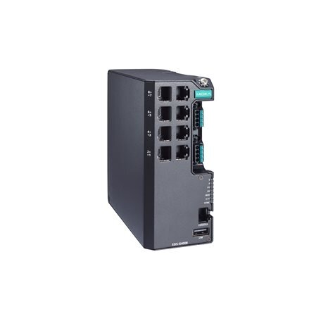 Moxa (EDS-G4008-LV) valdomas Ethernet komutatorius, komplektacija: 8 10/100/1000BaseT(X) prievadai, dvigubas maitinimas maitinimo šaltinis, 12/24/48 VDC, Darbinė temperatūra: -10...60 °C