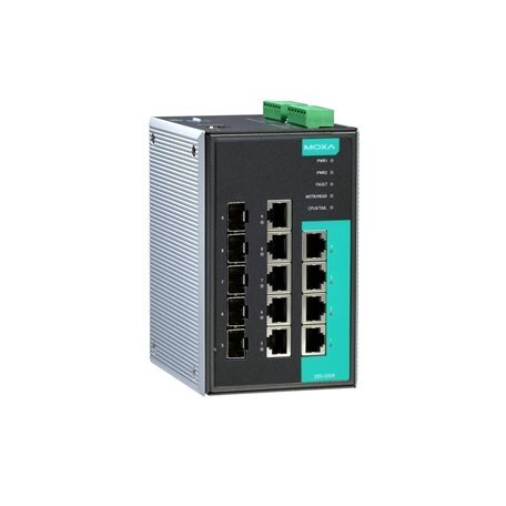Moxa (EDS-G509-T) pramoninis visi prievadai Gigabit, Ethernet komutatorius, komplektacija: 4 10/100/1000BaseT(X) prievadai, 5 kombinuotas 10/100/1000BaseT(X) arba 100/1000BaseSFP lizdas kombinuoti prievadai, Darbinė temperatūra: -40...75 °C 1 Moxa (EDS-G509-T) pramoninis visi prievadai Gigabit, Ethernet komutatorius, komplektacija: 4 10/100/1000BaseT(X) prievadai, 5 kombinuotas 10/100/1000BaseT(X) arba 100/1000BaseSFP lizdas kombinuoti prievadai, Darbinė temperatūra: -40...75 °C 1