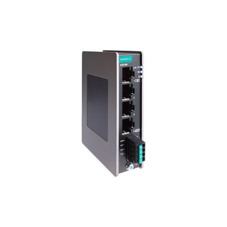 Moxa (EJS-04-T) kompaktiškas pramoninis EtherCAT jungiamoji, komplektacija: 4 100BaseT(X) prievadai, dvigubas 12/24/48 VDC maitinimo įėjimai, Darbinė temperatūra: -40...75 °C 1 Moxa (EJS-04-T) kompaktiškas pramoninis EtherCAT jungiamoji, komplektacija: 4 100BaseT(X) prievadai, dvigubas 12/24/48 VDC maitinimo įėjimai, Darbinė temperatūra: -40...75 °C 1
