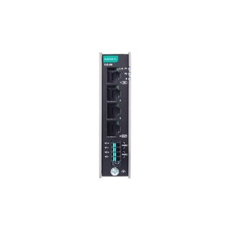 Moxa (EJS-04-T) kompaktiškas pramoninis EtherCAT jungiamoji, komplektacija: 4 100BaseT(X) prievadai, dvigubas 12/24/48 VDC maitinimo įėjimai, Darbinė temperatūra: -40...75 °C 2 Moxa (EJS-04-T) kompaktiškas pramoninis EtherCAT jungiamoji, komplektacija: 4 100BaseT(X) prievadai, dvigubas 12/24/48 VDC maitinimo įėjimai, Darbinė temperatūra: -40...75 °C 2