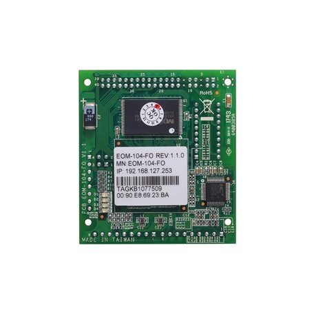 Moxa (EOM-104-FO) įterptinis valdomas Ethernet komutatorius modulis, komplektacija: 2 10/100BaseT(X) ir 2 100BaseFX prievadai, Darbinė temperatūra: -40...75 °C Moxa (EOM-104-FO) įterptinis valdomas Ethernet komutatorius modulis, komplektacija: 2 10/100BaseT(X) ir 2 100BaseFX prievadai, Darbinė temperatūra: -40...75 °C
