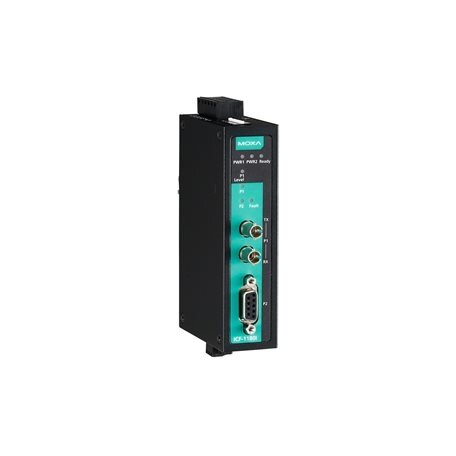 Moxa (ICF-1180I-S-ST-T) PROFIBUS į šviesolaidis keitiklis, vienamodis, ST jungtis, Darbinė temperatūra: -40...75 °C Moxa (ICF-1180I-S-ST-T) PROFIBUS į šviesolaidis keitiklis, vienamodis, ST jungtis, Darbinė temperatūra: -40...75 °C