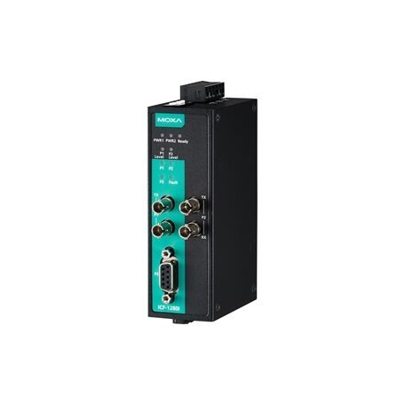 Moxa (ICF-1280I-S-ST) PROFIBUS į šviesolaidis keitiklis, vienamodis, 2 ST jungtys, Darbinė temperatūra: 0...60 °C 2