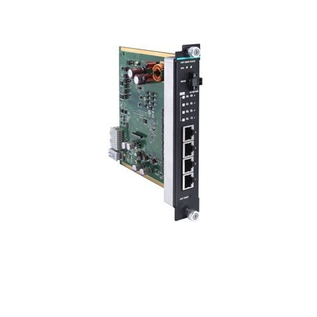 Moxa (IM-G7000A-4PoE) Gigabit Ethernet PoE+ sąsaja modulis, komplektacija: 4 10/100/1000BaseT(X) prievadai, Darbinė temperatūra: -10...60 °C