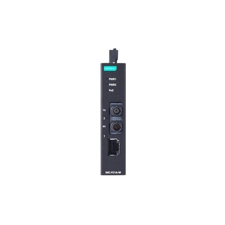 Moxa (IMC-P21A-G2-M-SC) PoE+ pramoninis 10/100Base-T(X) į 100Base-FX medijos keitiklis, daugiamodis prievadas su SC jungtis, Darbinė temperatūra: -10...60 °C 3 Moxa (IMC-P21A-G2-M-SC) PoE+ pramoninis 10/100Base-T(X) į 100Base-FX medijos keitiklis, daugiamodis prievadas su SC jungtis, Darbinė temperatūra: -10...60 °C 3