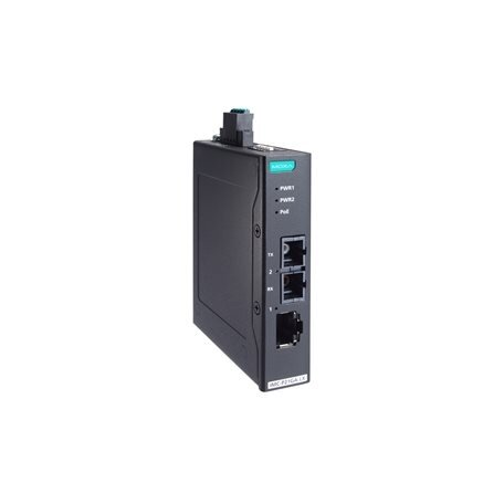 Moxa (IMC-P21GA-G2-LX-SC) PoE+ pramoninis 10/100/1000Base-T(X) į 1000Base-LX medijos keitiklis, vienamodis prievadas su SC jungtis, Darbinė temperatūra: -10...60 °C Moxa (IMC-P21GA-G2-LX-SC) PoE+ pramoninis 10/100/1000Base-T(X) į 1000Base-LX medijos keitiklis, vienamodis prievadas su SC jungtis, Darbinė temperatūra: -10...60 °C