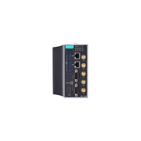 Moxa (MC-1220-KL5-T-S) Intel® Core™ i5-7300U 2C/4T 2.6 GHz kompiuteris, komplektacija: 8 GB RAM, 2 Gigabit Ethernet prievadai, 2 RS/232/422/485 3-in-1 nuosekliojo ryšio prievadai, 3 USB 3.0 prievadai, 3 mažas PCIe plėtimo lizdai, 1 HDMI prievadas, TPM 2.0 2