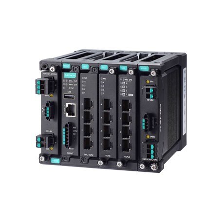 Moxa (MDS-G4012-L3-T) 3 lygmens visi prievadai Gigabit, modulinis valdomas Ethernet komutatorius, komplektacija: 4 fiksuotas Gigabit Ethernet prievadai, 2 lizdai skirta pasirinktinai 4 prievadų GE/FE moduliai, 2 lizdai skirta galvaniškai atskirtas maitini 3 Moxa (MDS-G4012-L3-T) 3 lygmens visi prievadai Gigabit, modulinis valdomas Ethernet komutatorius, komplektacija: 4 fiksuotas Gigabit Ethernet prievadai, 2 lizdai skirta pasirinktinai 4 prievadų GE/FE moduliai, 2 lizdai skirta galvaniškai atskirtas maitini 3