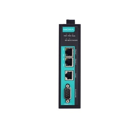 Moxa (MGate 5119-T) 1 prievadų DNP3/IEC 101/IEC 104/Modbus-į-IEC 61850 tinklų sietuvai, Darbinė temperatūra: -40...75 °C 2