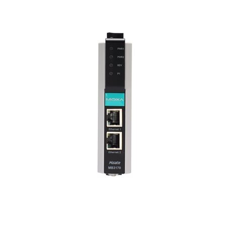 Moxa (MGate MB3170-M-SC-T) 1 prievadų pažangus Modbus tinklų sietuvas, komplektacija: 1 100BaseF(X) daugiamodis šviesolaidis prievadas (SC jungtys), Darbinė temperatūra: -40...75 °C 3