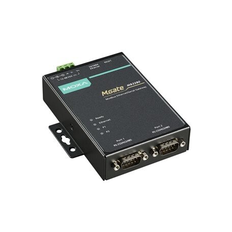 Moxa (MGate MB3280) 2 prievadų standartinis Modbus tinklų sietuvas Moxa (MGate MB3280) 2 prievadų standartinis Modbus tinklų sietuvas