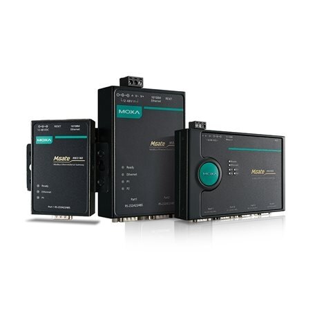 Moxa (MGate MB3480) 4 prievadų standartinis Modbus tinklų sietuvas 1 Moxa (MGate MB3480) 4 prievadų standartinis Modbus tinklų sietuvas 1