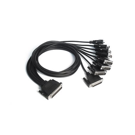 Moxa (NP21102) DB25 kištukas į DB9 kištukas kabelis skirta RS-232 perdavimas, 30 cm 1