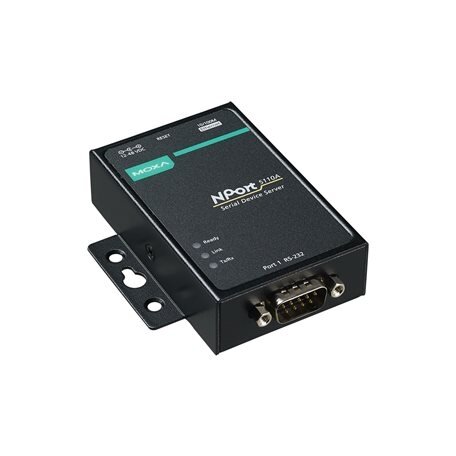 Moxa (NPort 5110A w/o ADP) 1 prievadų RS-232 nuoseklusis ryšys įrenginys serveriai su nuoseklusis ryšys apsauga nuo viršįtampių, be adapteris (Individualus)