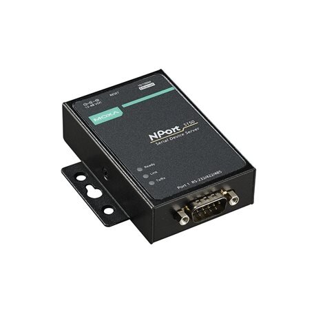 Moxa (NPort 5150 w/o adapter) 1 prievadų RS-232/422/485 įrenginių serveris be adapteris, Darbinė temperatūra: 0...55 °C Moxa (NPort 5150 w/o adapter) 1 prievadų RS-232/422/485 įrenginių serveris be adapteris, Darbinė temperatūra: 0...55 °C