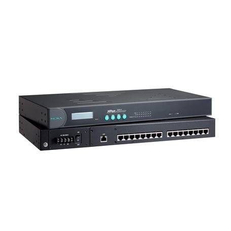 Moxa (NPort 5650-8) 8 prievadų RS-232/422/485 Montuojamas į spintą įrenginių serveris su RJ45 jungtys ir 100...240 VAC maitinimo įėjimas 1