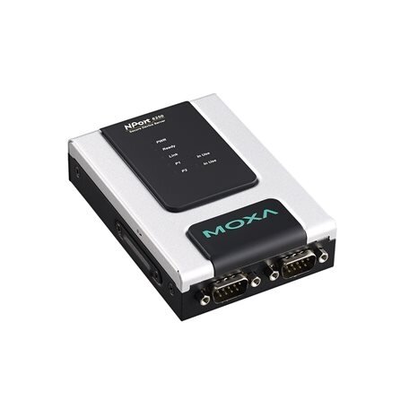Moxa (NPort 6250) 2 prievadų RS-232/422/485 į Ethernet saugus įrenginių serveris