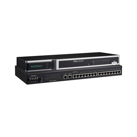 Moxa (NPort 6650-16-HV-T) 16 prievadų RS-232/422/485 į Ethernet saugus terminalų serveris, 88...300 VDC maitinimo įėjimas, Darbinė temperatūra: -40...85 °C Moxa (NPort 6650-16-HV-T) 16 prievadų RS-232/422/485 į Ethernet saugus terminalų serveris, 88...300 VDC maitinimo įėjimas, Darbinė temperatūra: -40...85 °C