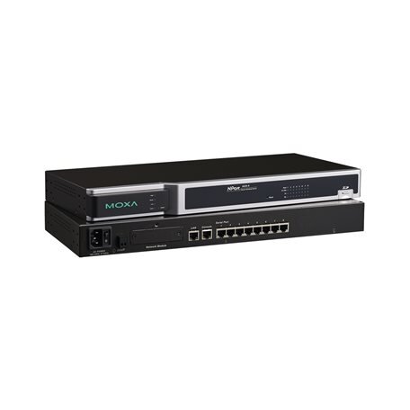 Moxa (NPort 6650-8-T) 8 prievadų RS-232/422/485 į Ethernet saugus terminalų serveris, Darbinė temperatūra: -40...75 °C, 100...240 VAC įėjimas Moxa (NPort 6650-8-T) 8 prievadų RS-232/422/485 į Ethernet saugus terminalų serveris, Darbinė temperatūra: -40...75 °C, 100...240 VAC įėjimas