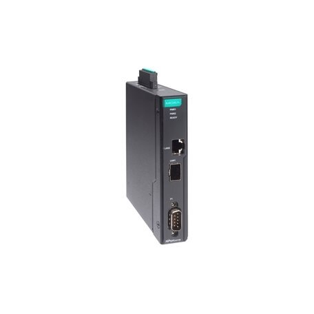 Moxa (NPort IA5150-SFP-G2) 2 kartos 1 prievadų RS-232/422/485 DIN bėgelio nuosekliojo ryšio įrenginių serveris, komplektacija: 1 RJ45 prievadas, 1 SFP prievadas, Darbinė temperatūra: -10...60 °C Moxa (NPort IA5150-SFP-G2) 2 kartos 1 prievadų RS-232/422/485 DIN bėgelio nuosekliojo ryšio įrenginių serveris, komplektacija: 1 RJ45 prievadas, 1 SFP prievadas, Darbinė temperatūra: -10...60 °C