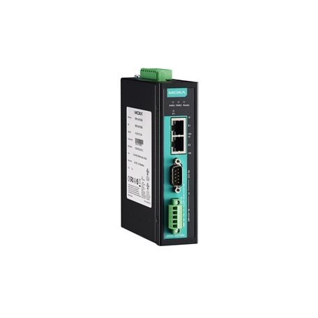 Moxa (NPort IA5150AI-T) 1 prievadų RS-232/422/485 pramoninis automatizavimo įrenginių serveris su nuoseklusis ryšys/LAN/maitinimas apsauga nuo viršįtampių, 2 10/100BaseT(X) prievadai su vienas IP, Darbinė temperatūra: -40...75 °C, 2 kV galvaninis atskyrim Moxa (NPort IA5150AI-T) 1 prievadų RS-232/422/485 pramoninis automatizavimo įrenginių serveris su nuoseklusis ryšys/LAN/maitinimas apsauga nuo viršįtampių, 2 10/100BaseT(X) prievadai su vienas IP, Darbinė temperatūra: -40...75 °C, 2 kV galvaninis atskyrim