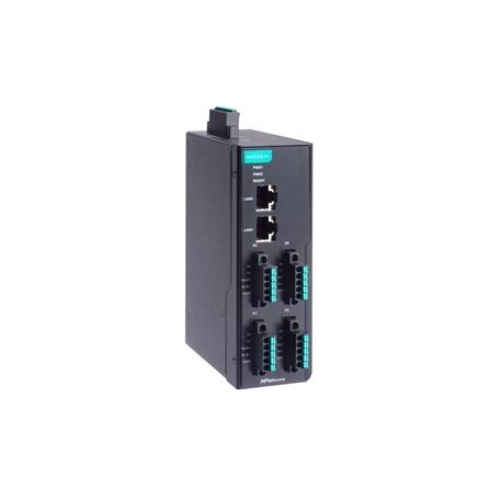 Moxa (NPort IA5450-TB-G2) 2 kartos 4 prievadų RS-232/422/485 DIN bėgelio nuosekliojo ryšio įrenginių serveris, komplektacija: 2 RJ45 prievadai, Darbinė temperatūra: -10...60 °C Moxa (NPort IA5450-TB-G2) 2 kartos 4 prievadų RS-232/422/485 DIN bėgelio nuosekliojo ryšio įrenginių serveris, komplektacija: 2 RJ45 prievadai, Darbinė temperatūra: -10...60 °C