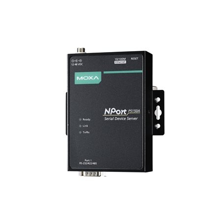 Moxa (NPort P5150A) 1 prievadų RS-232/422/485 PoE įrenginių serveris, Darbinė temperatūra: 0...60 °C 2 Moxa (NPort P5150A) 1 prievadų RS-232/422/485 PoE įrenginių serveris, Darbinė temperatūra: 0...60 °C 2