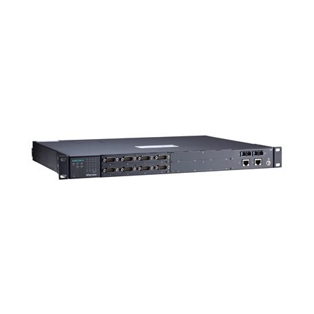 Moxa (NPort S9650I-8-2HV-SSC-T) 8 prievadų RS-232/422/485 atsparus aplinkai įrenginių serveris, 2 10/100BaseT(X) prievadai su IEEE 1588v2 Palaikymas, 88...300 VDC arba 85...264 VAC, Darbinė temperatūra: -40...85 °C,, komplektacija: 2 prievadų Ethernet vie