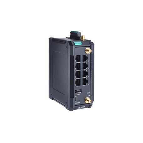 Moxa (OnCell G4308-LTE4-GL) pramoninis LTE Cat. 4 mobiliojo ryšio saugus maršrutizatorius, pasaulinis dažnių juosta Palaikymas, 8 10/100/1000BaseT(X) RJ45 prievadai, Darbinė temperatūra: -10...55 °C 1 Moxa (OnCell G4308-LTE4-GL) pramoninis LTE Cat. 4 mobiliojo ryšio saugus maršrutizatorius, pasaulinis dažnių juosta Palaikymas, 8 10/100/1000BaseT(X) RJ45 prievadai, Darbinė temperatūra: -10...55 °C 1
